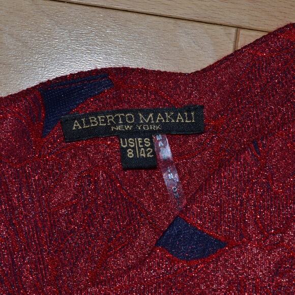 Alberto Makali Printed Mini Dress A-Line Size 8 - Picture 3 of 4